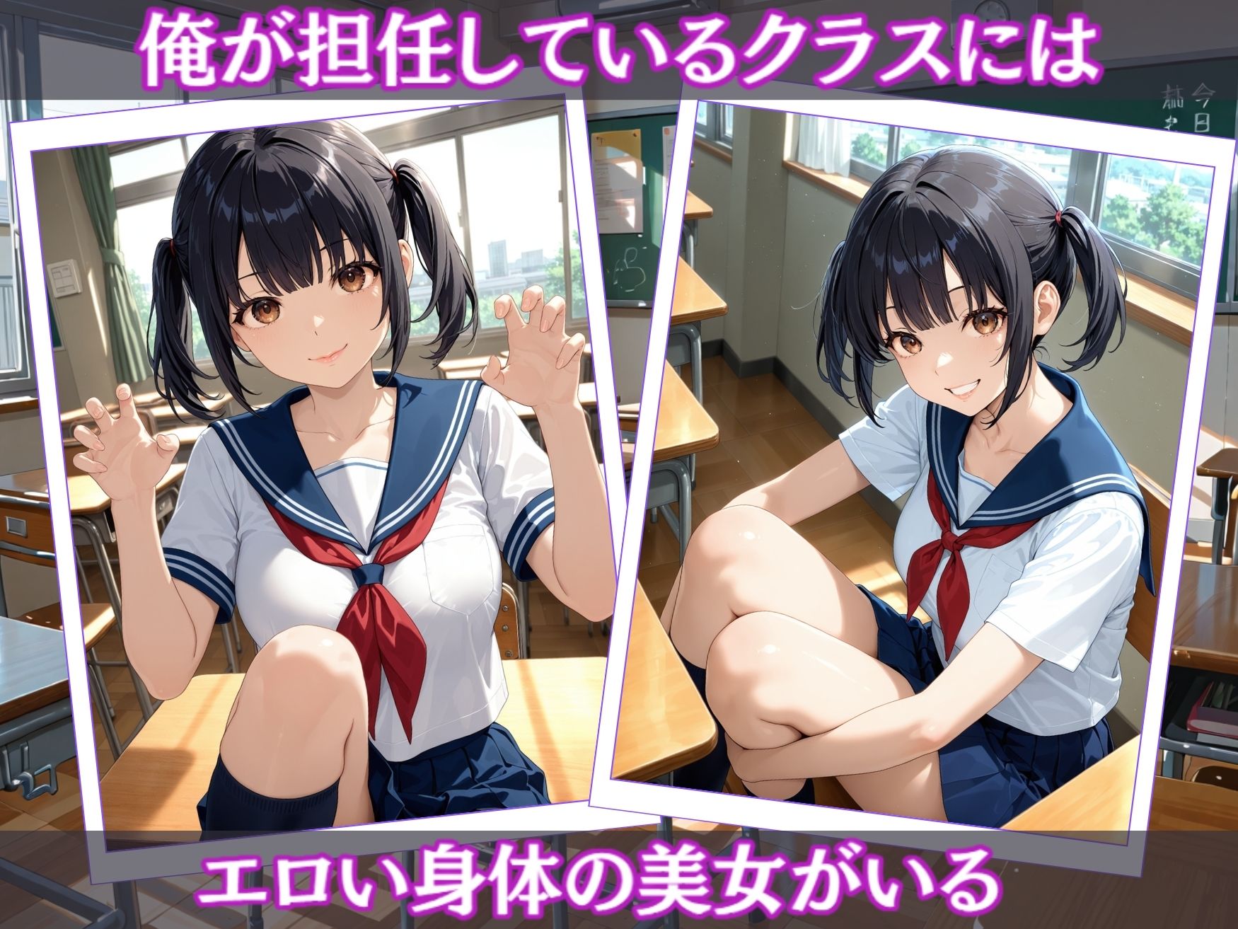 エッチな巨乳女子校生を生ハメ調教 画像1