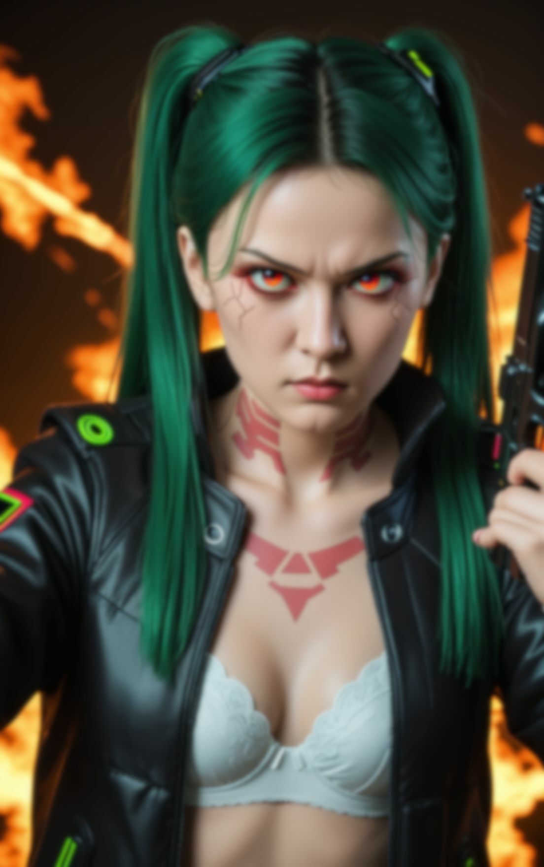 サンプル画像3:裏社会で生きるヤンキーな女の子の日常。近未来都市でパンティと戦闘(kurara natu) [d_576386]