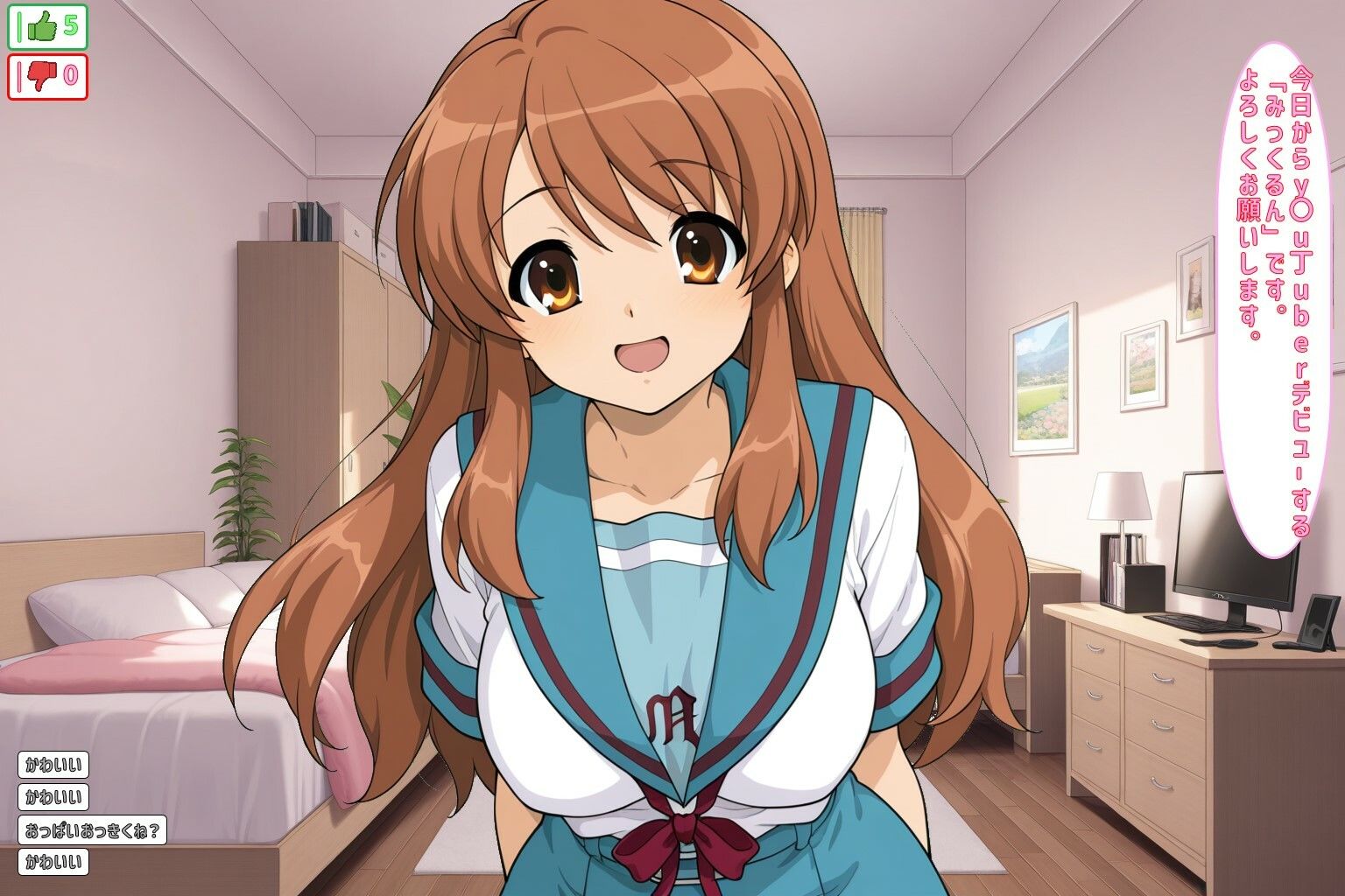 サンプル画像2:y〇u丁uber みっくるんるんチャンネル(あるてみす) [d_576518]