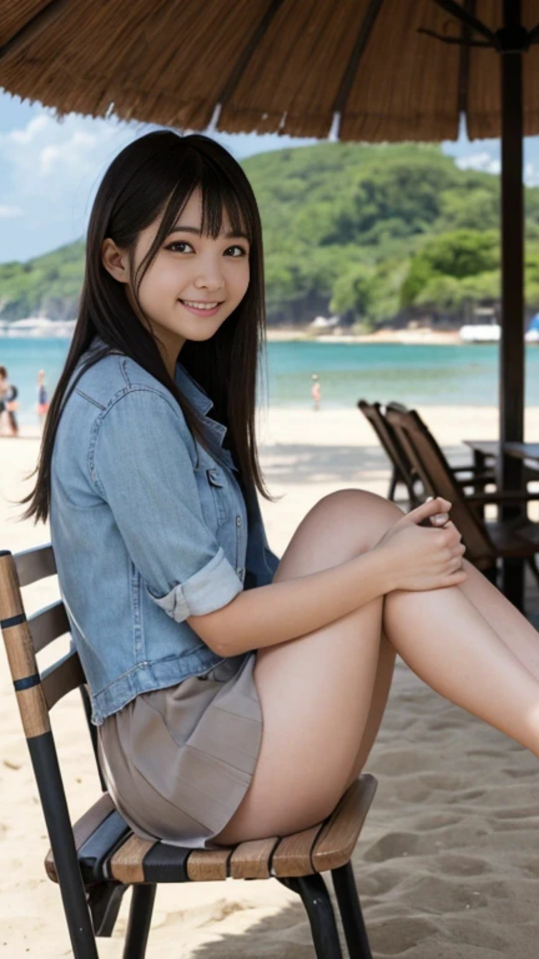 気になるデルタ！椅子に座った女性がミニスカートをはいていたら気になってしょうがない 画像4
