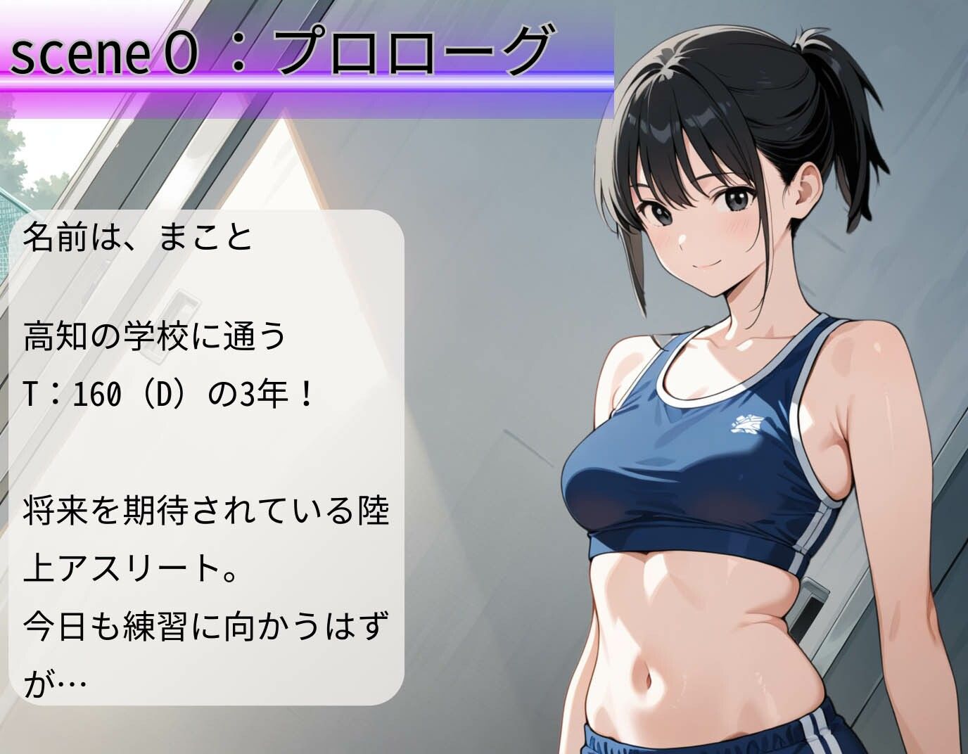 サンプル画像2:体育倉庫に連れ込まれた陸上アスリート部員！臨界点を突破され汚ち〇ぽ堕ち(制服物語) [d_576606]