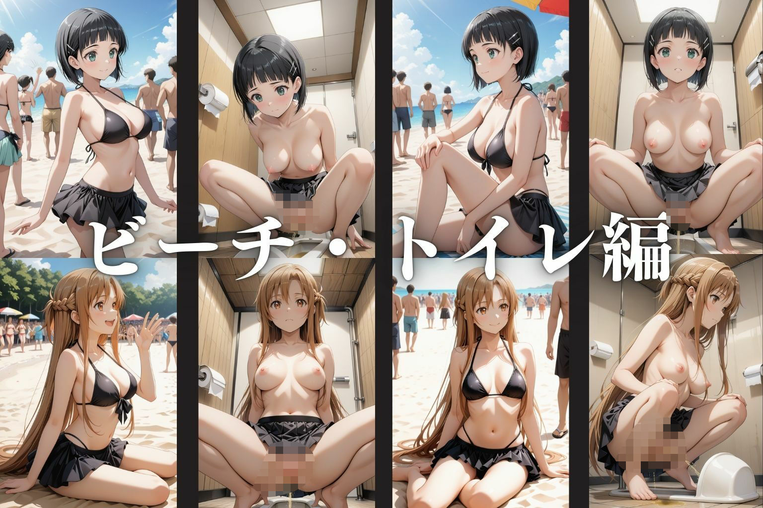 サンプル画像3:〜催●アプリでS級美女を孕ませハーレム〜 ―桐ヶ○直葉・結○明日奈―(オーガニック) [d_576632]