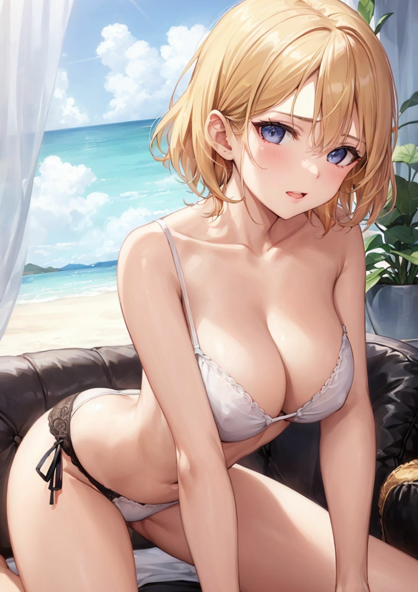 サンプル画像5:ビッチな美女とビーチでびちょびちょ(1der満) [d_576656]