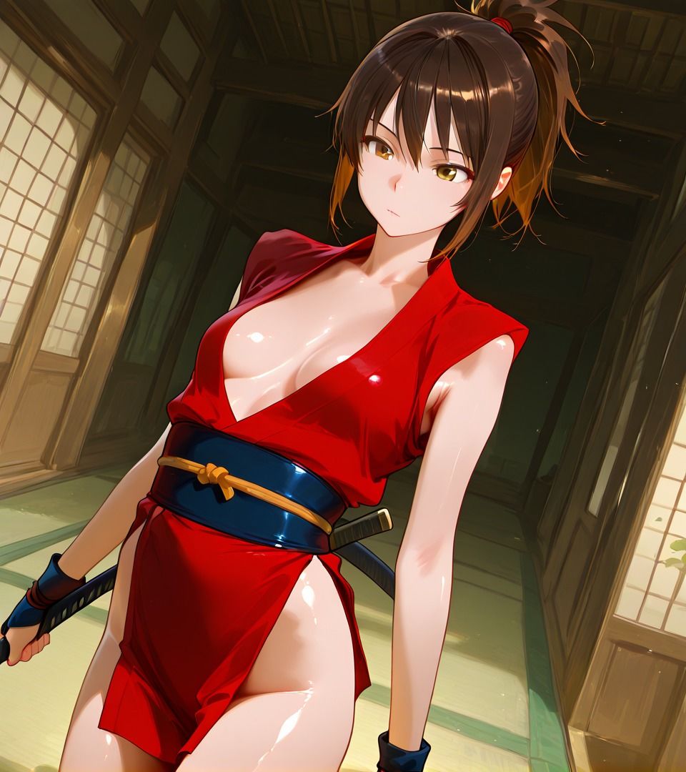 サンプル画像6:JKくノ一を快楽で堕とす(謎の光) [d_576673]