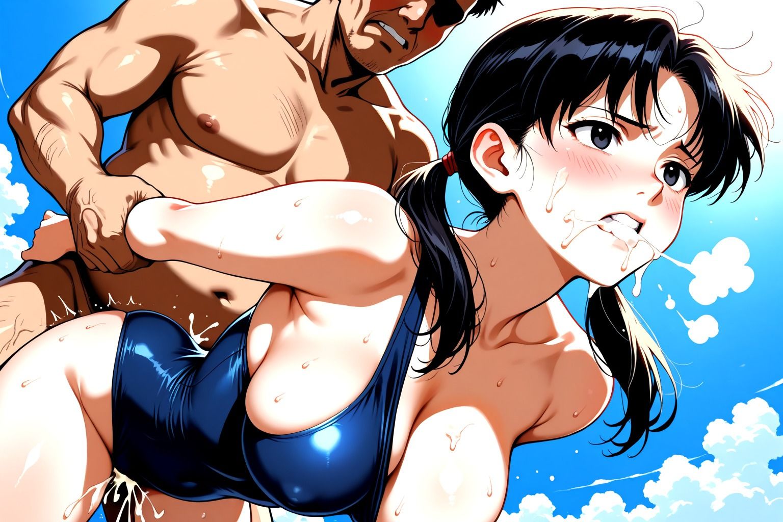 スク水のち生ハメ 生徒の巨乳に興奮した体育教師が淫行 画像9