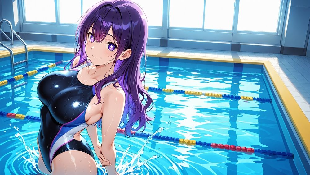 サンプル画像4:美少女水泳選手が新人コーチと中出し個人レッスン【4K】(ニート印刷所) [d_576827]