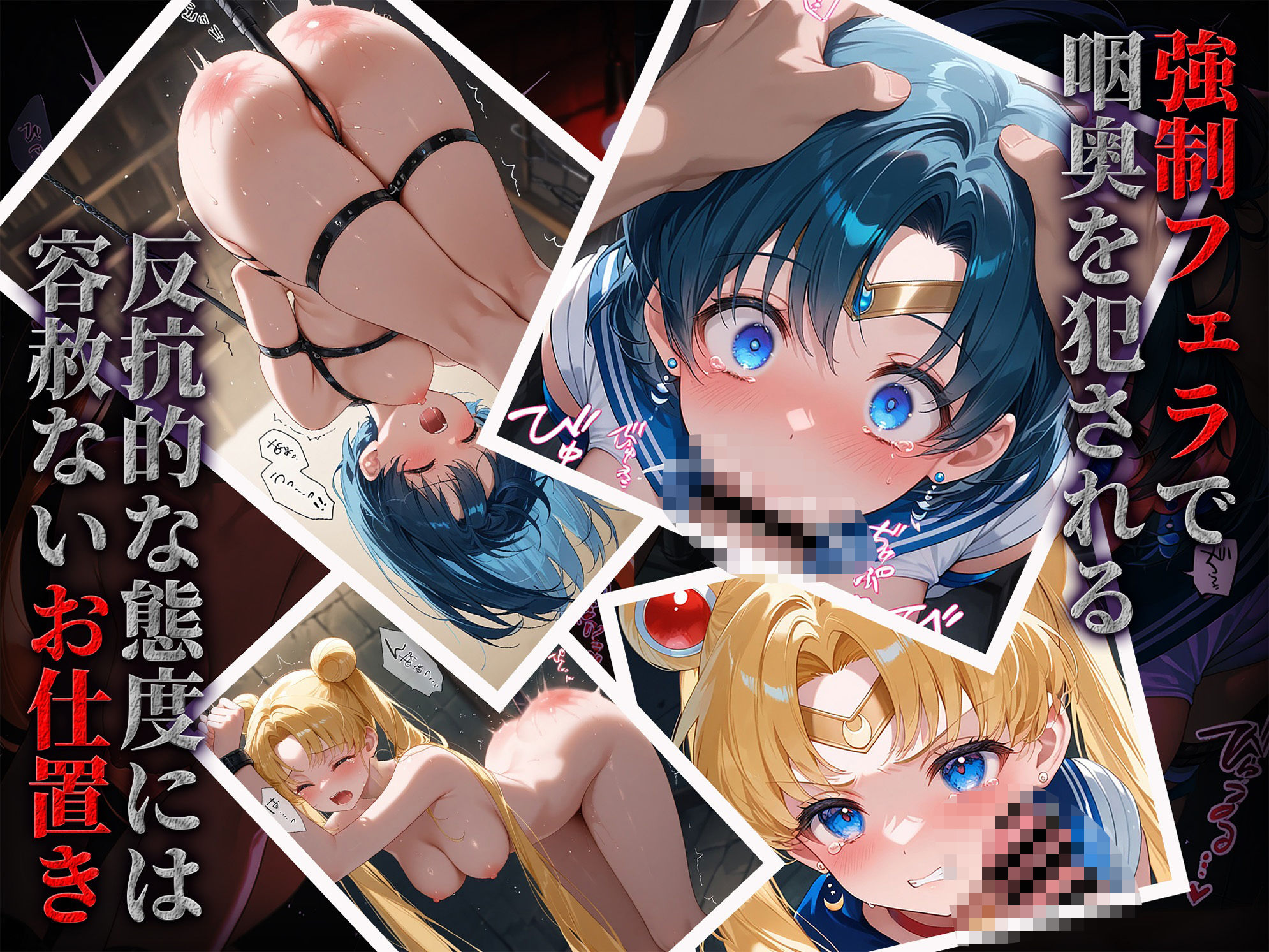 サンプル画像2:囚われヒロインズ 月〇うさぎと水〇亜美編(しみしみぱんつ) [d_577002]