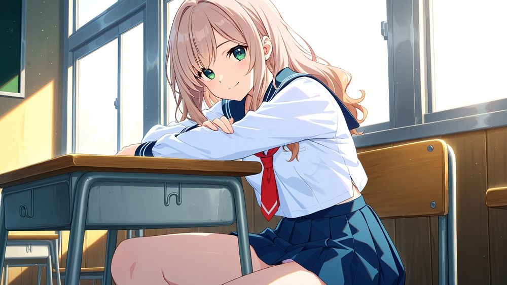 サンプル画像3:緑髪長身姉と茶髪妹が水泳コーチと競泳水着3P中出し【4K】(ニート印刷所) [d_577014]