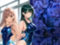 緑髪長身姉と茶髪妹が水泳コーチと競泳水着3P中出し【4K】