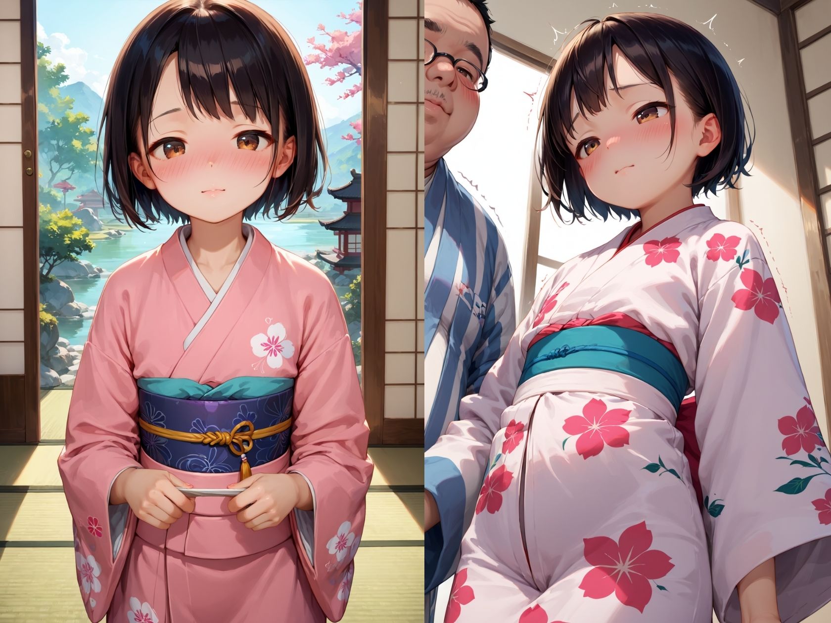 実の娘と二人で温泉旅館種付けセックス_1