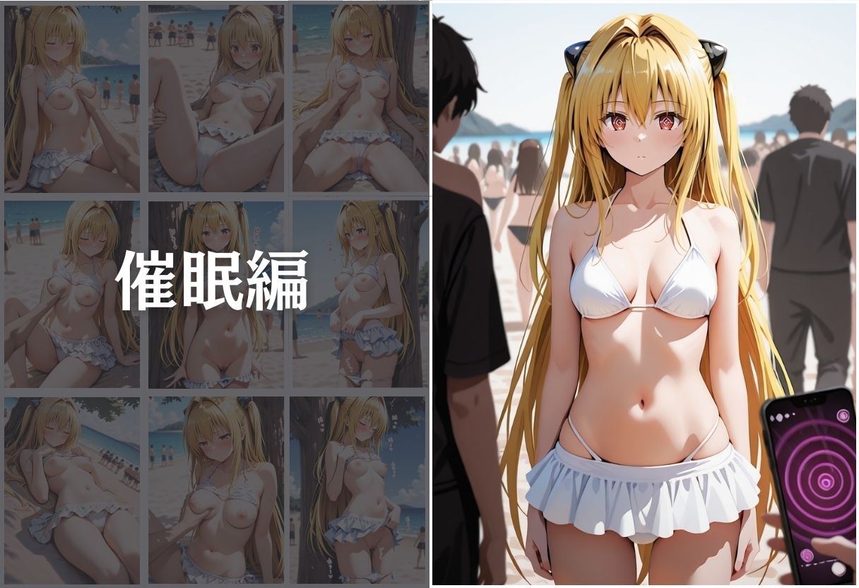 サンプル画像5:催●ビーチ〜金色の闇編〜(オンナの館) [d_577096]