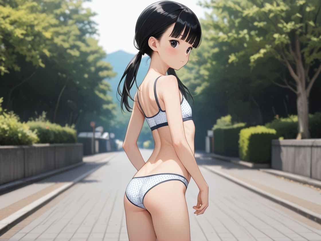 むくらみかけのちっぱい少女にゴムなし中出しエッチ 画像1