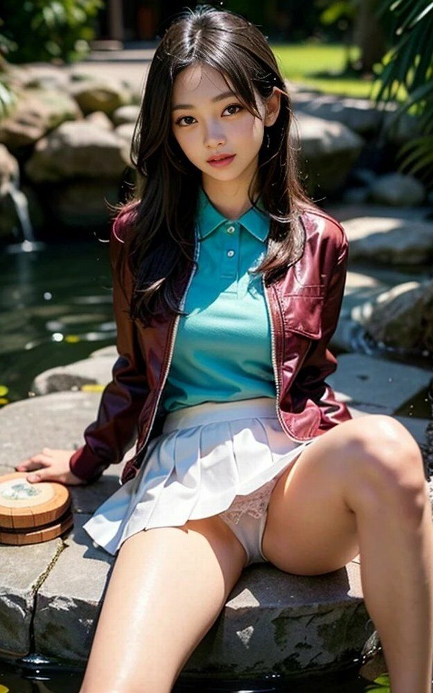 女子大生日本庭園パンチラ画像集 画像1