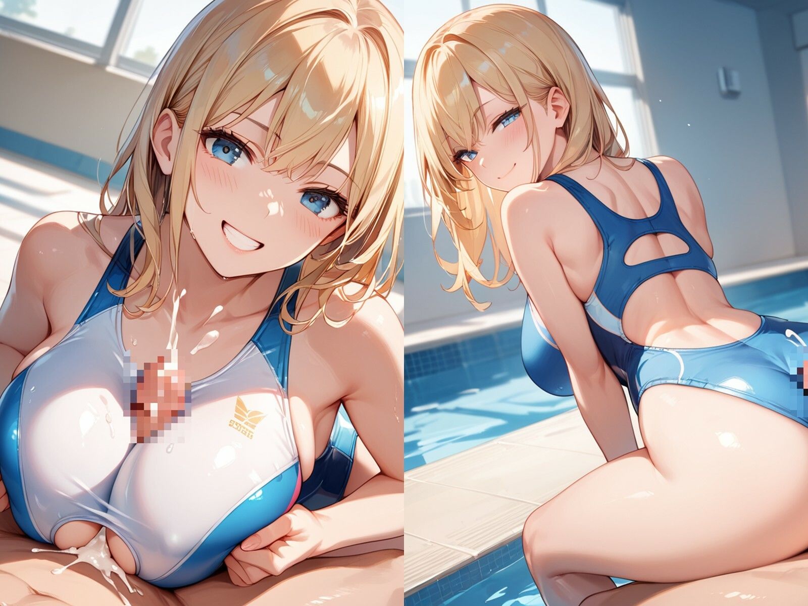 サンプル画像2:【精子泳がせて♪】金髪水泳部のおまんこオシゴト(Jkと散歩) [d_577147]