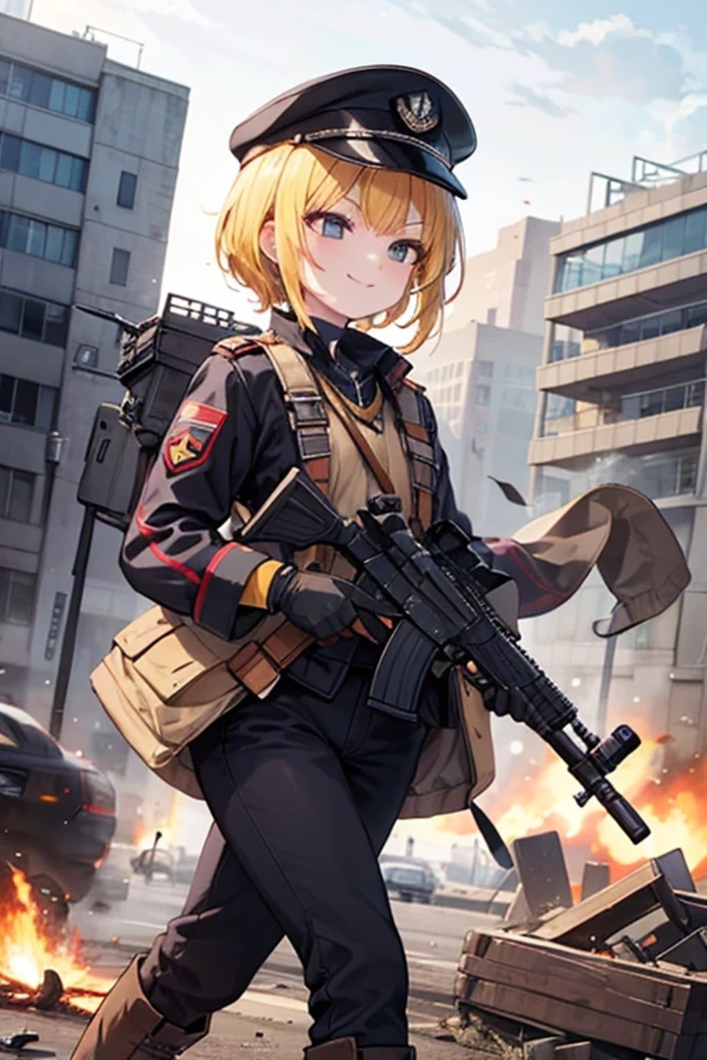 サンプル画像5:美少女軍人の性欲処理係(くまとねこ屋) [d_577220]