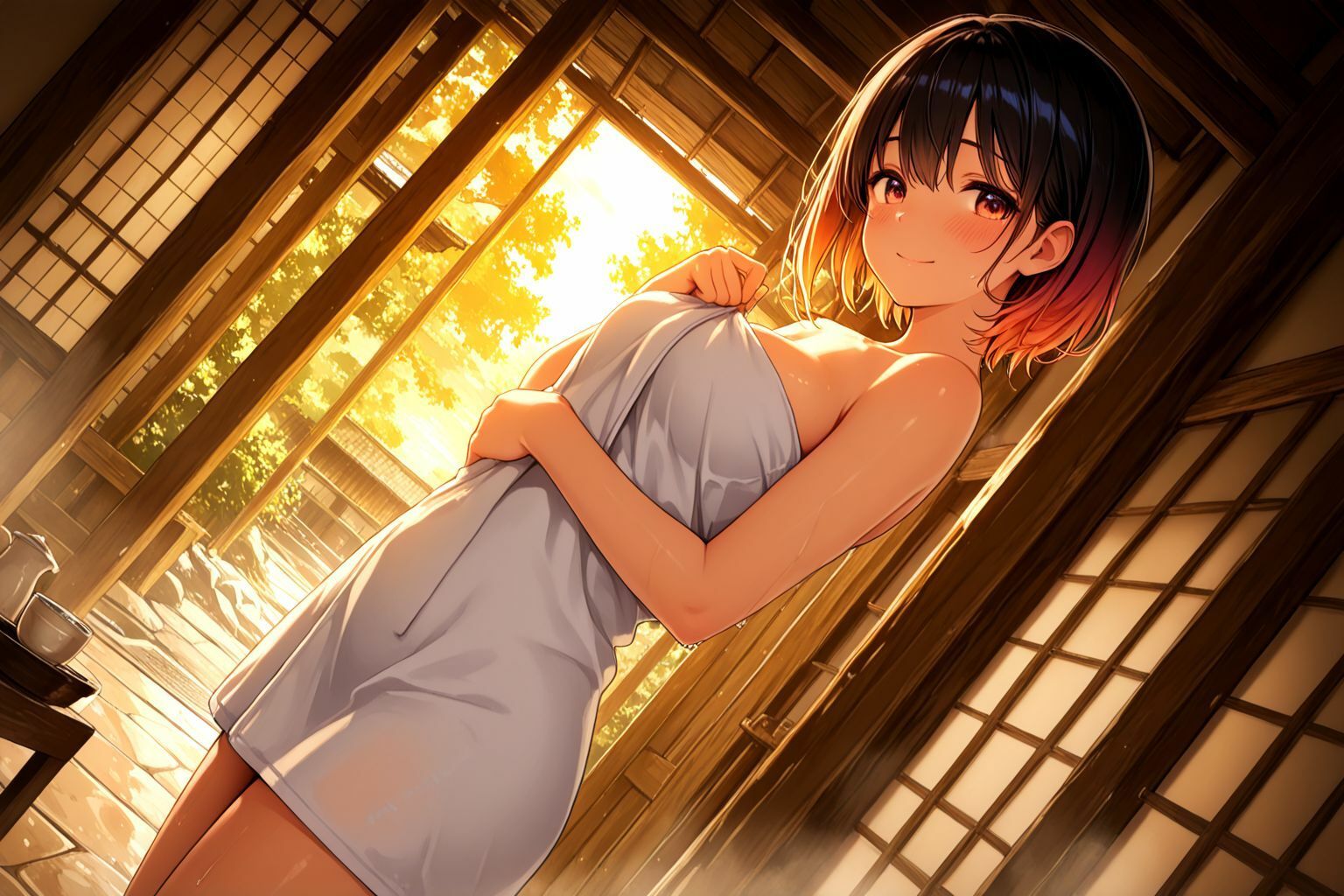 サンプル画像4:ミックスガールズコレクション  どんなエッチなお願いも叶えてくれる混浴旅館！！(ミックスガールズコレクション) [d_577338]