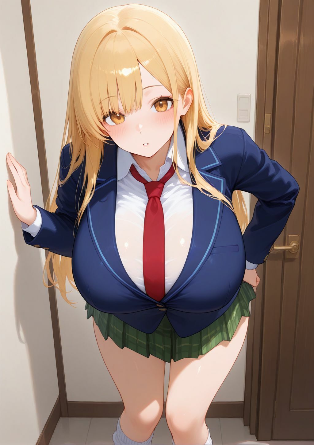 サンプル画像1:金髪爆乳ちゃんの淫らな日常(爆乳の園) [d_577370]