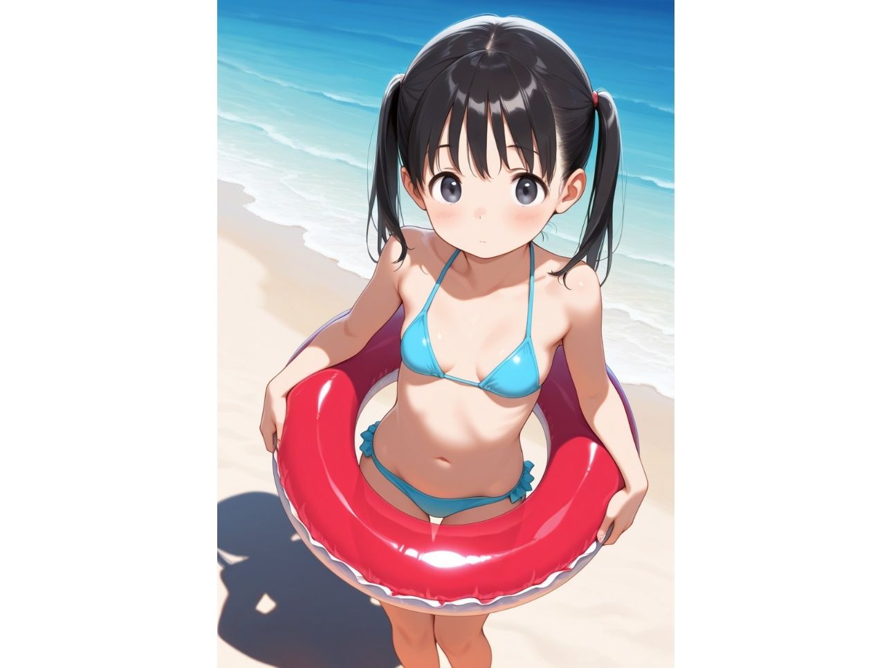 ちっぱい少女のビキニH〜無責任種付けおじさんとの淫行CG集〜 シェルアンドハウンド エロ画像3