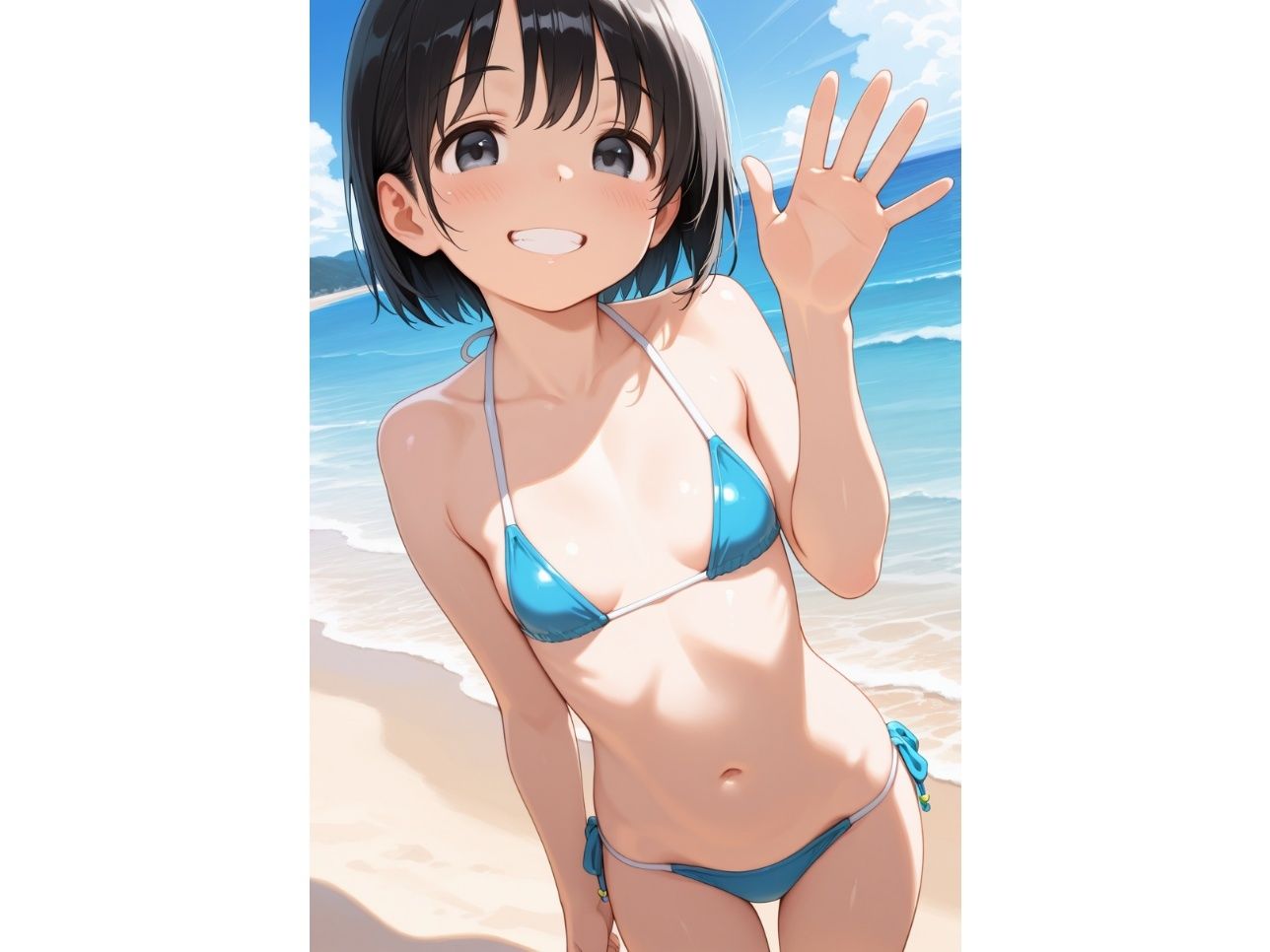 ちっぱい少女のビキニH〜無責任種付けおじさんとの淫行CG集〜 シェルアンドハウンド エロ画像4