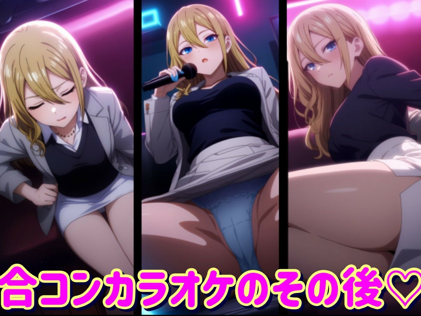 サンプル画像1:カラオケ合コン後の早〇愛の結末  かぐや様は〇らせたい〜天才たちの恋愛〇脳戦〜(ラララ) [d_577442]