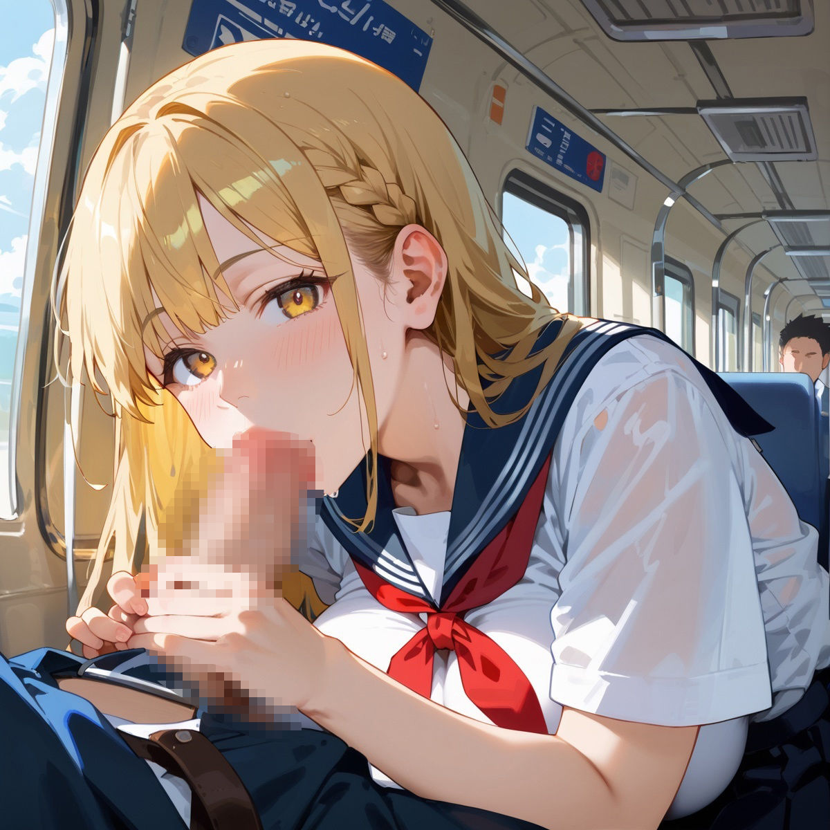 清楚系JKが電車の中でエロすぎる件10【抜きどころ満載の豪華200枚!】 画像10