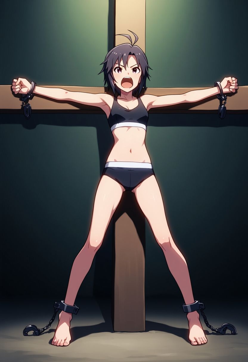 サンプル画像1:AI少女拘束絵巻14巻(眠らずの書庫) [d_577597]