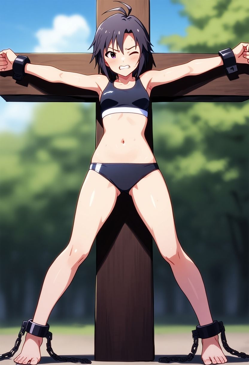 サンプル画像2:AI少女拘束絵巻14巻(眠らずの書庫) [d_577597]