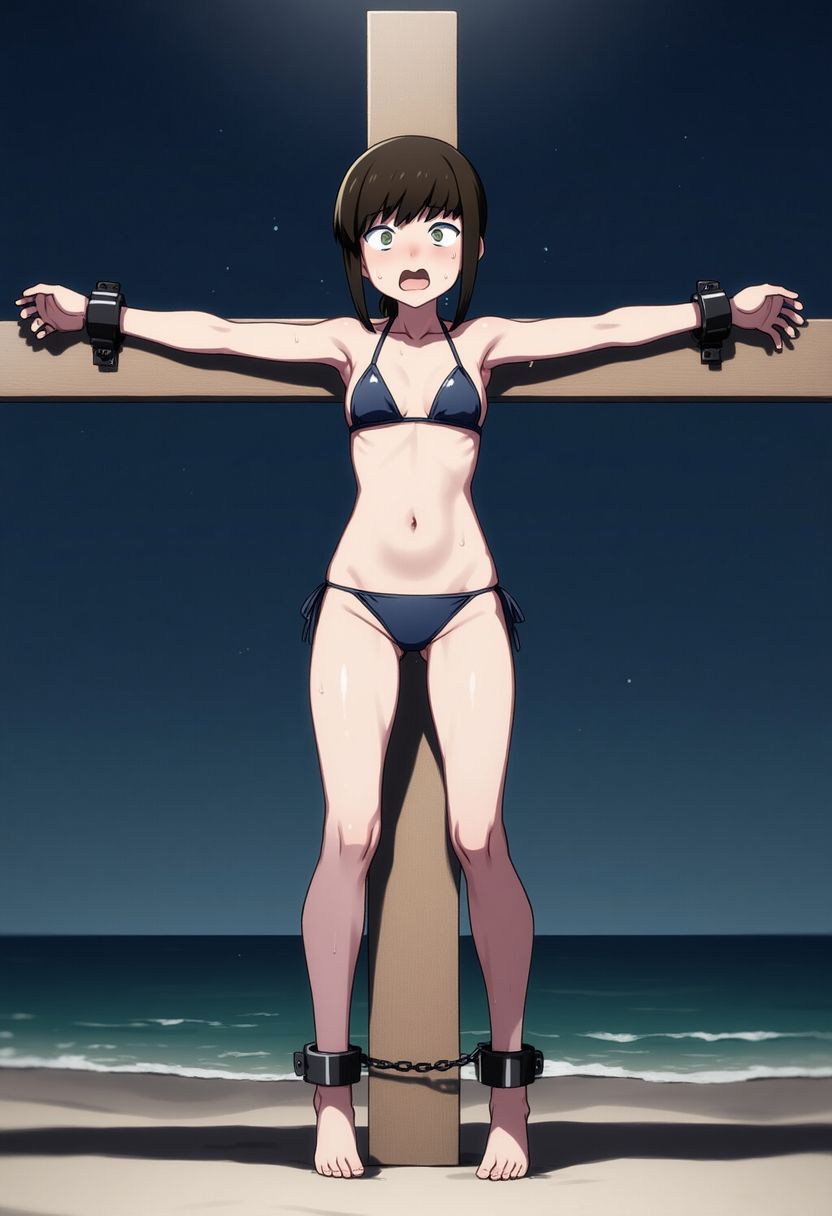 サンプル画像3:AI少女拘束絵巻15巻(眠らずの書庫) [d_577600]