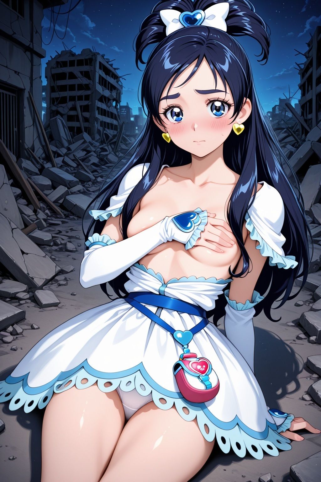 サンプル画像4:変身ヒロイ×辱  キュ●ホワイト敗北初SEX(ライトフィニッシュ) [d_577606]