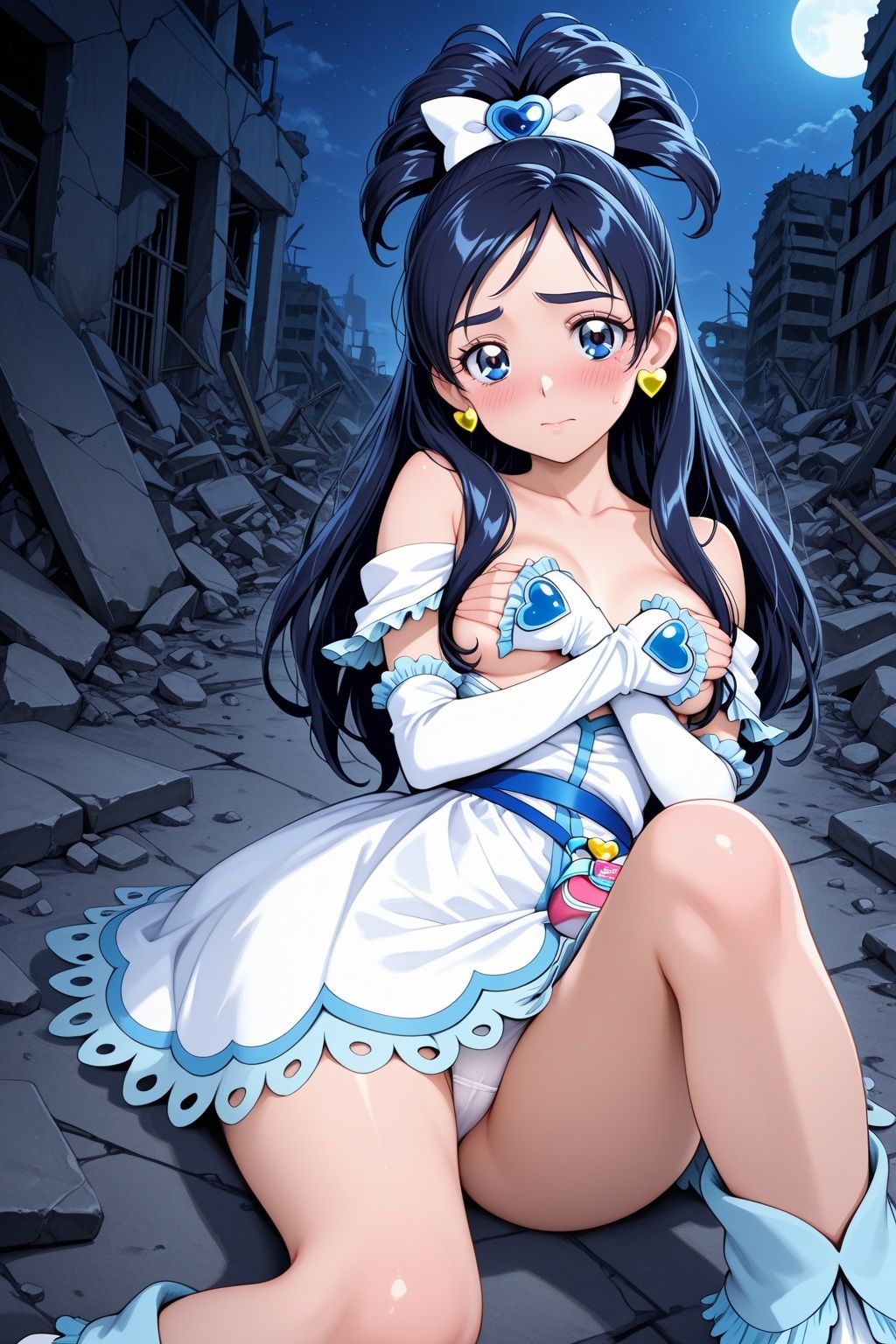 サンプル画像5:変身ヒロイ×辱  キュ●ホワイト敗北初SEX(ライトフィニッシュ) [d_577606]