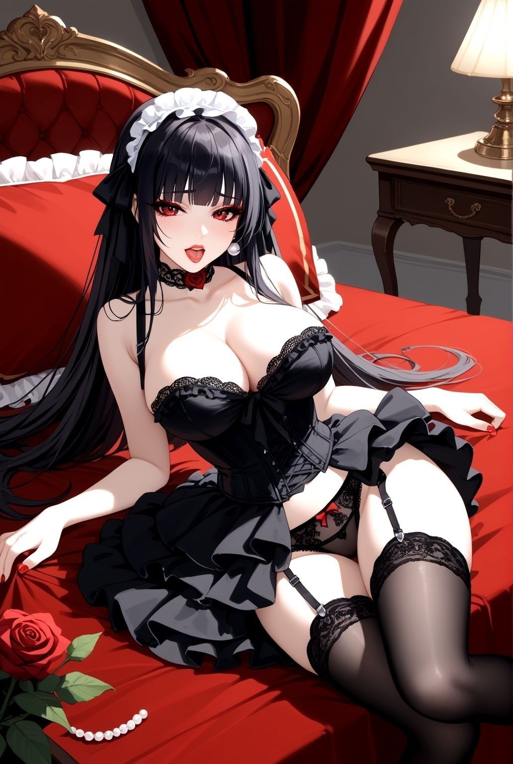 漆黒の館で戯れる巨乳ゴスロリたち 〜秘めたる悦び〜 画像1