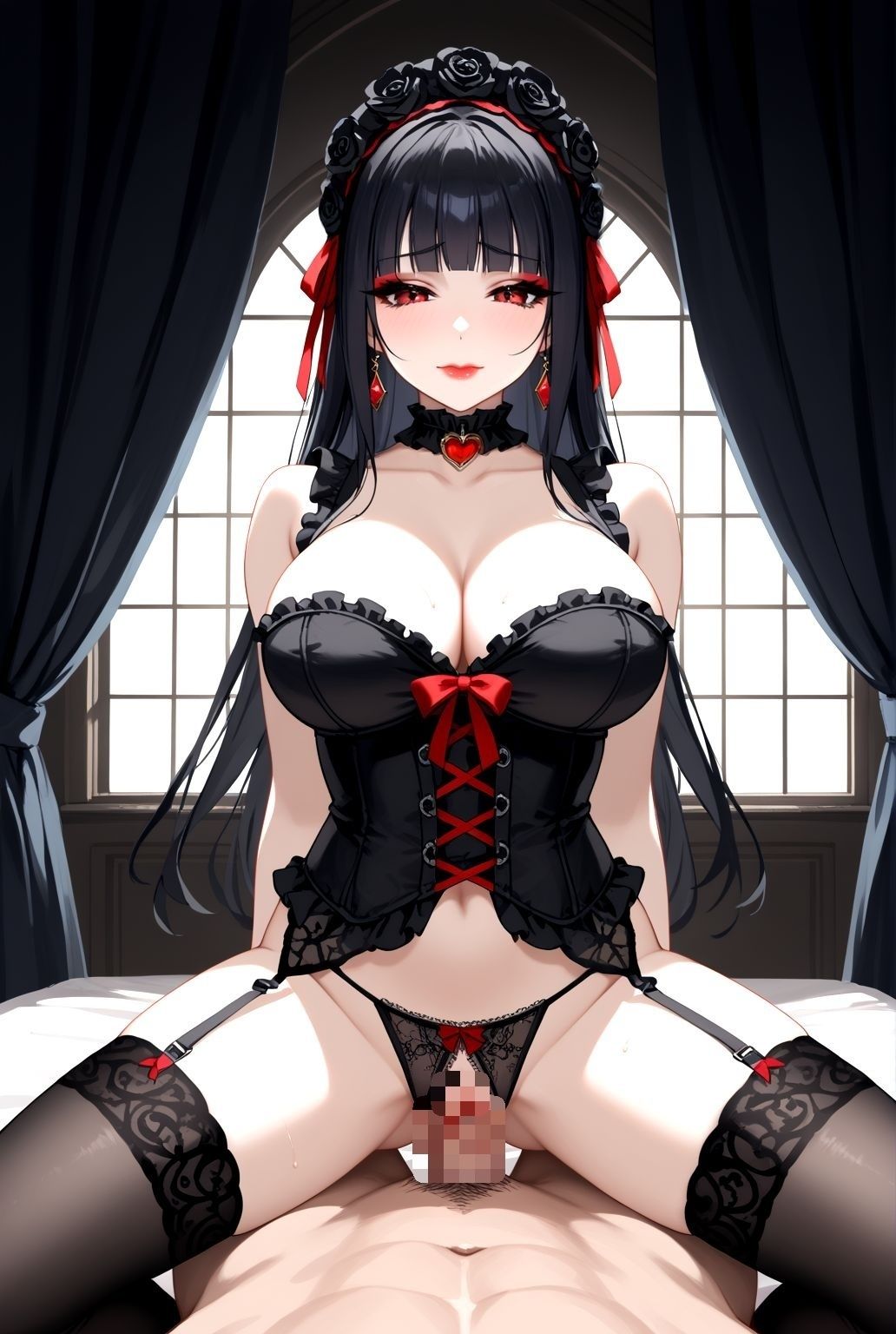 サンプル画像5:漆黒の館で戯れる巨乳ゴスロリたち 〜秘めたる悦び〜(巨乳クラブ) [d_577648]