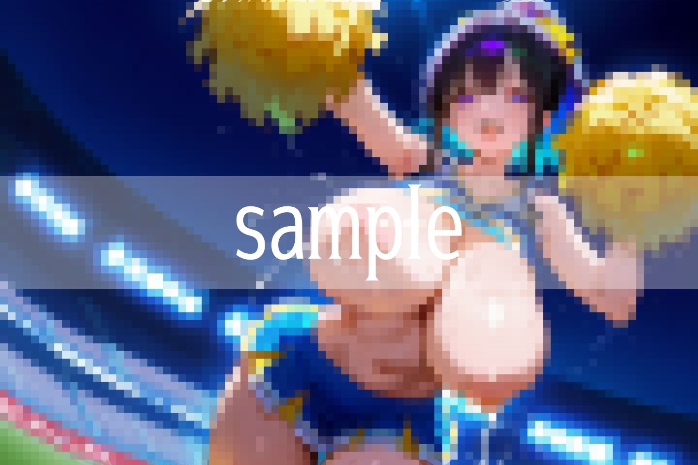 サンプル画像3:Hな爆乳応援団！！！乳首から滴る汗(高画質AI生成LABO) [d_577656]