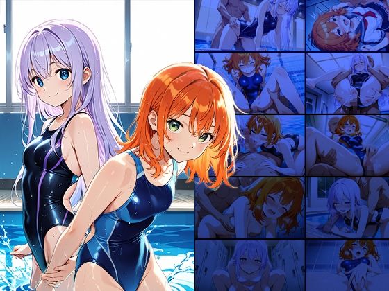 サンプル画像1:紫髪橙髪の清純水泳部員が新任コーチと放課後の種付け特訓【4K】【450枚収録】(ニート印刷所) [d_577762]