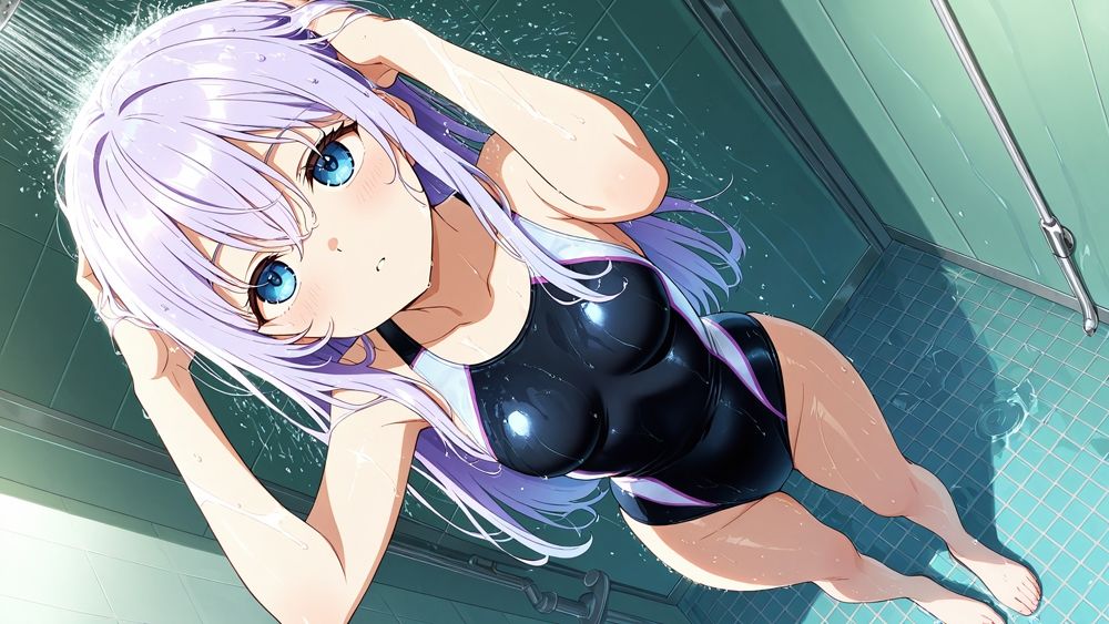 サンプル画像6:紫髪橙髪の清純水泳部員が新任コーチと放課後の種付け特訓【4K】【450枚収録】(ニート印刷所) [d_577762]