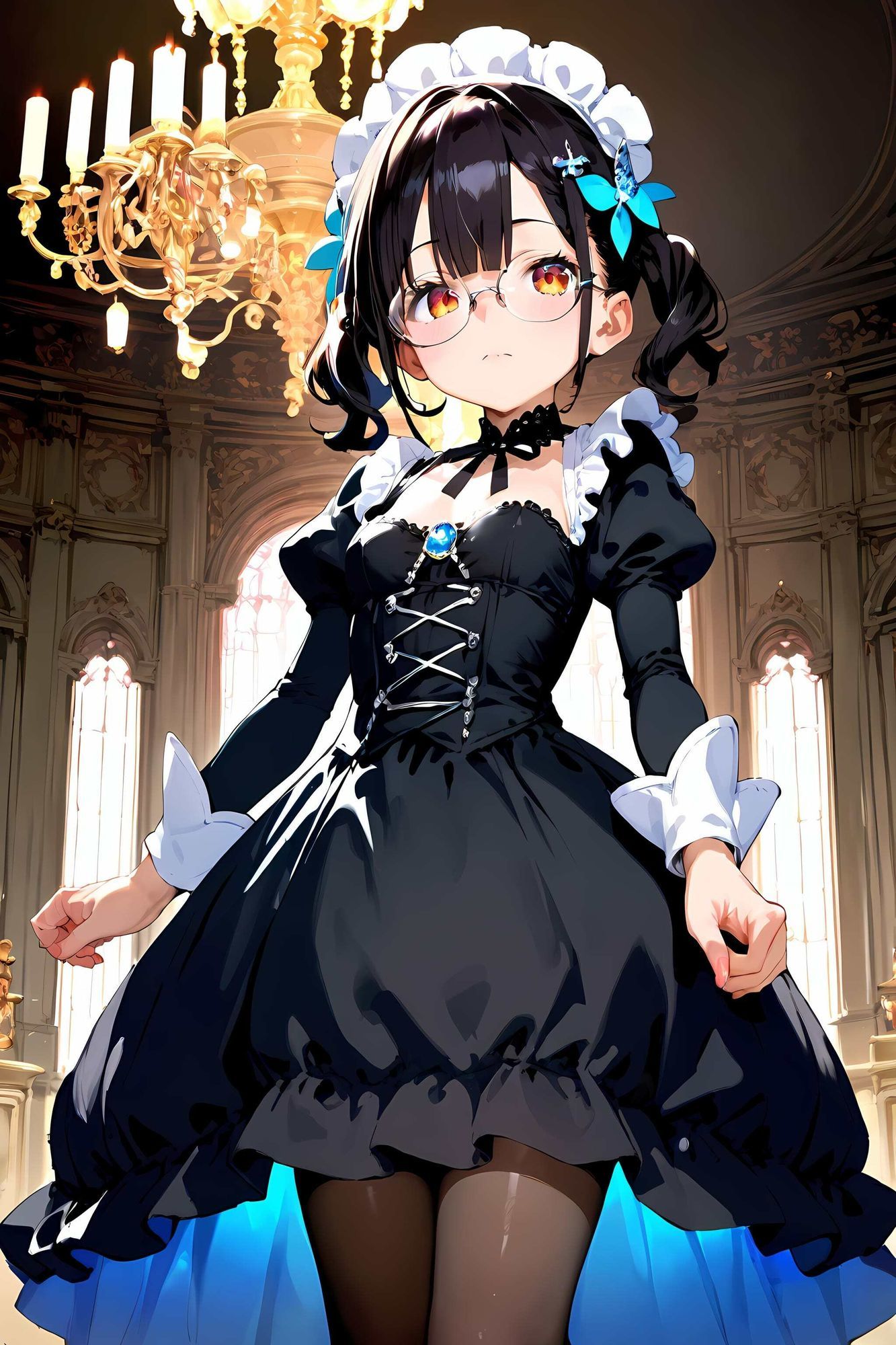 サンプル画像1:無邪気な令嬢をハメたおす！メガネ少女もーど(駆け抜けて性春) [d_577776]