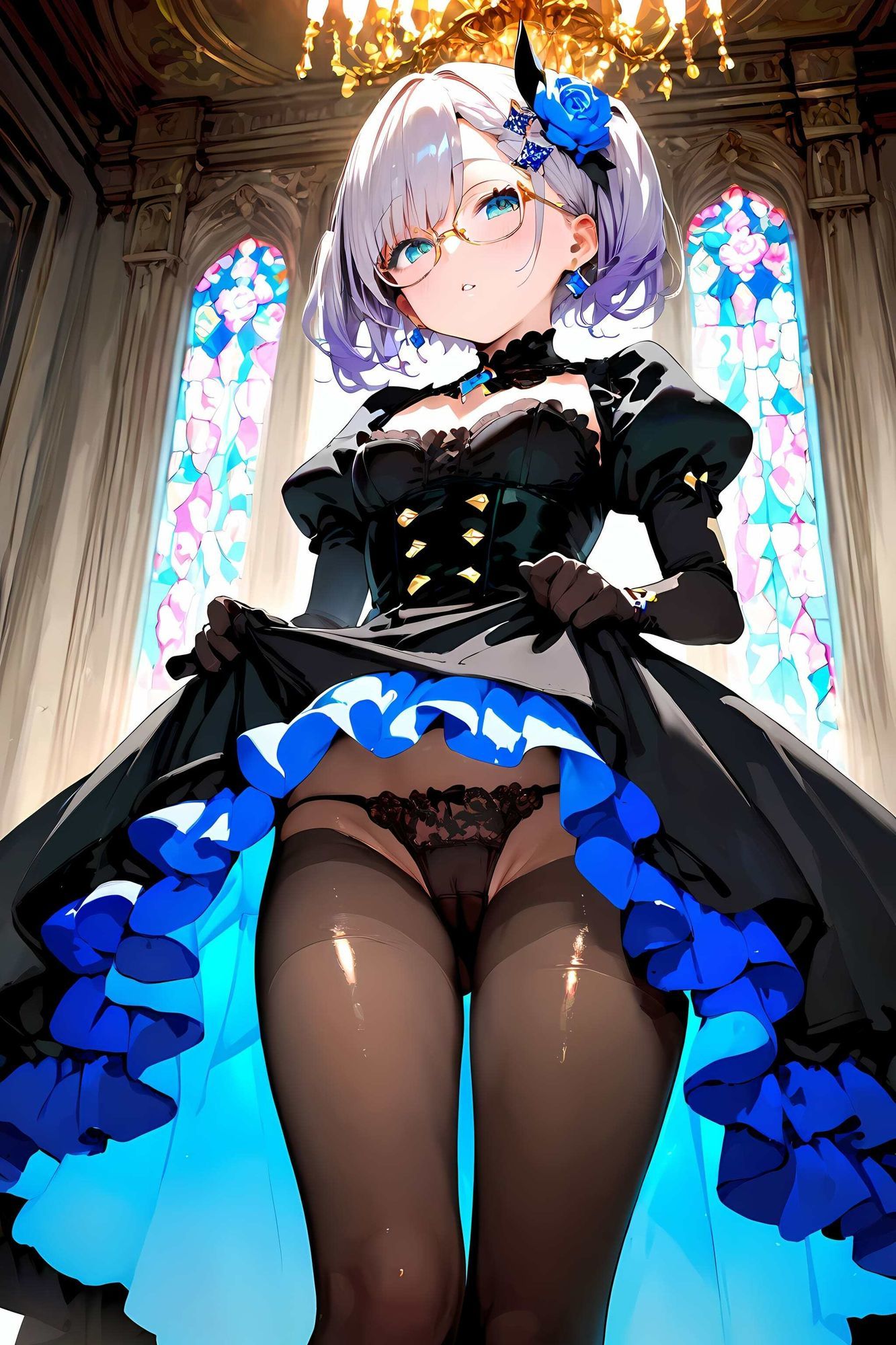 サンプル画像2:無邪気な令嬢をハメたおす！メガネ少女もーど(駆け抜けて性春) [d_577776]