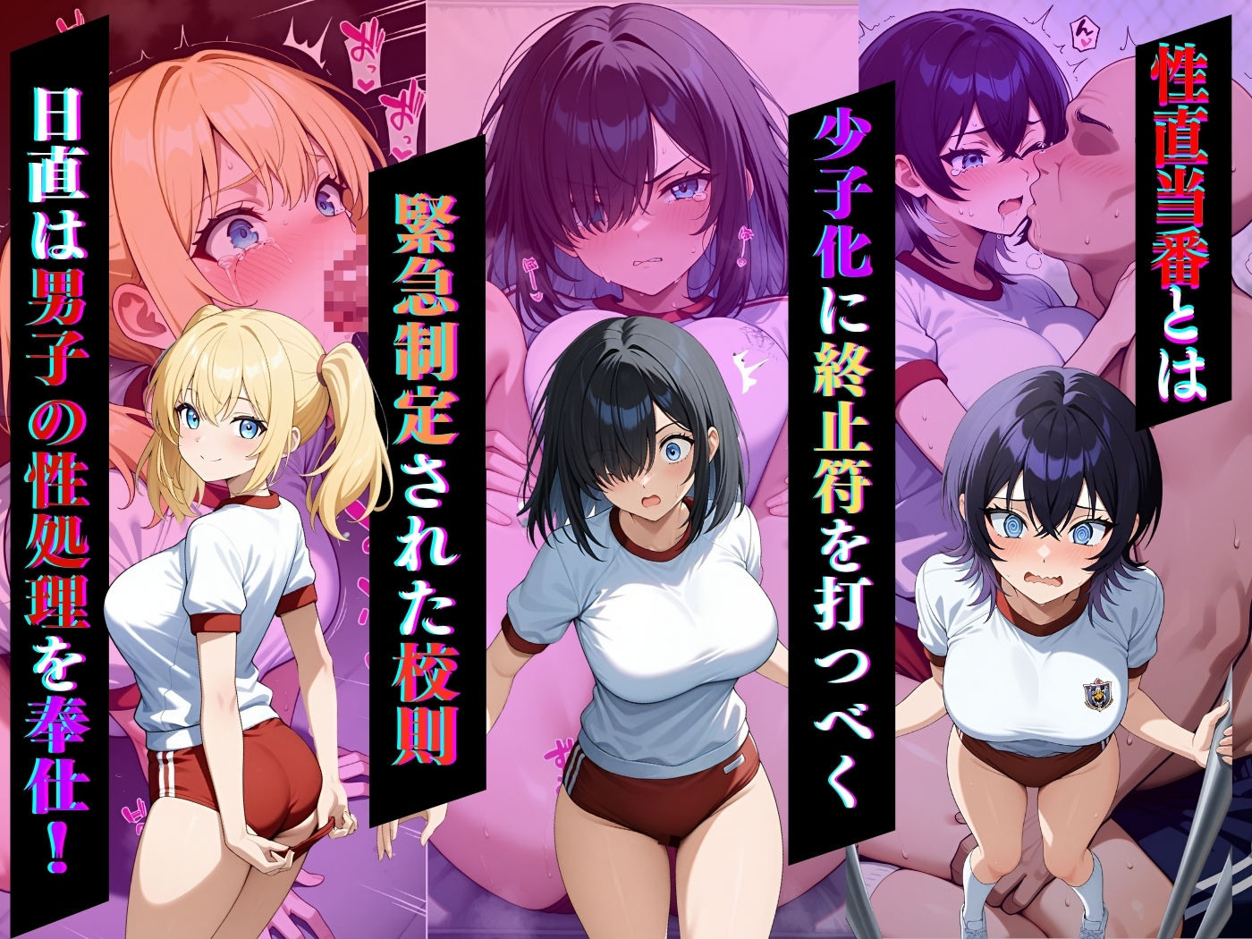 サンプル画像1:今日の性直担当は君達だ〜純白肌×体操服編〜(トッポギ) [d_577813]