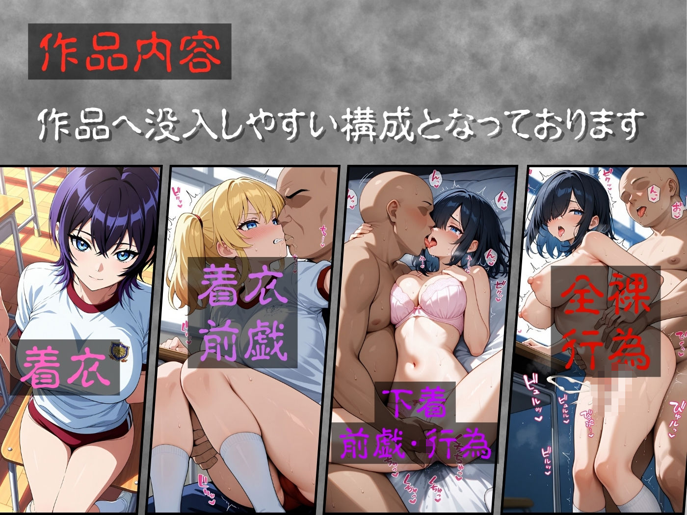 サンプル画像3:今日の性直担当は君達だ〜純白肌×体操服編〜(トッポギ) [d_577813]