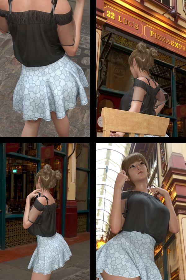 『理想の彼女を3DCGで作ります』から生まれたバーチャルアイドル「一ノ瀬廻里(いちのせめぐり)」のJDモデル風写真集:JDModel_03 画像1