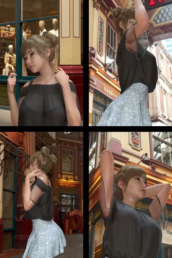 『理想の彼女を3DCGで作ります』から生まれたバーチャルアイドル「一ノ瀬廻里(いちのせめぐり)」のJDモデル風写真集:JDModel_03 画像2