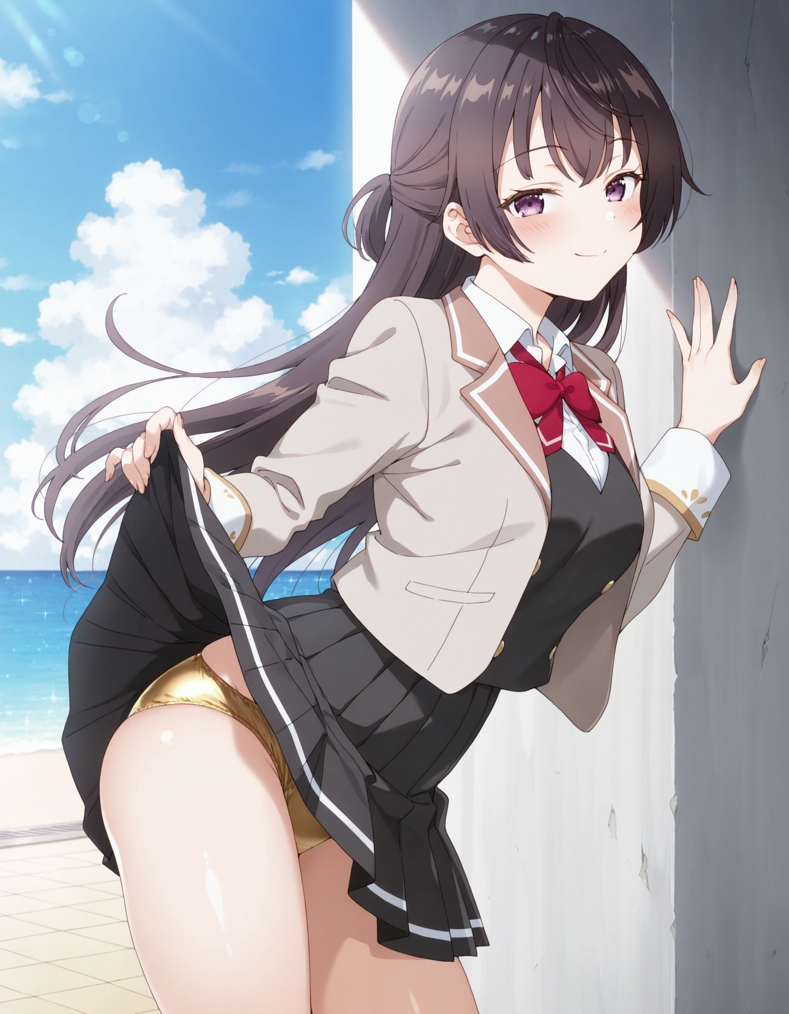 サンプル画像3:周〇有希のパンチラ〜制服編〜(D.P.H.) [d_577868]