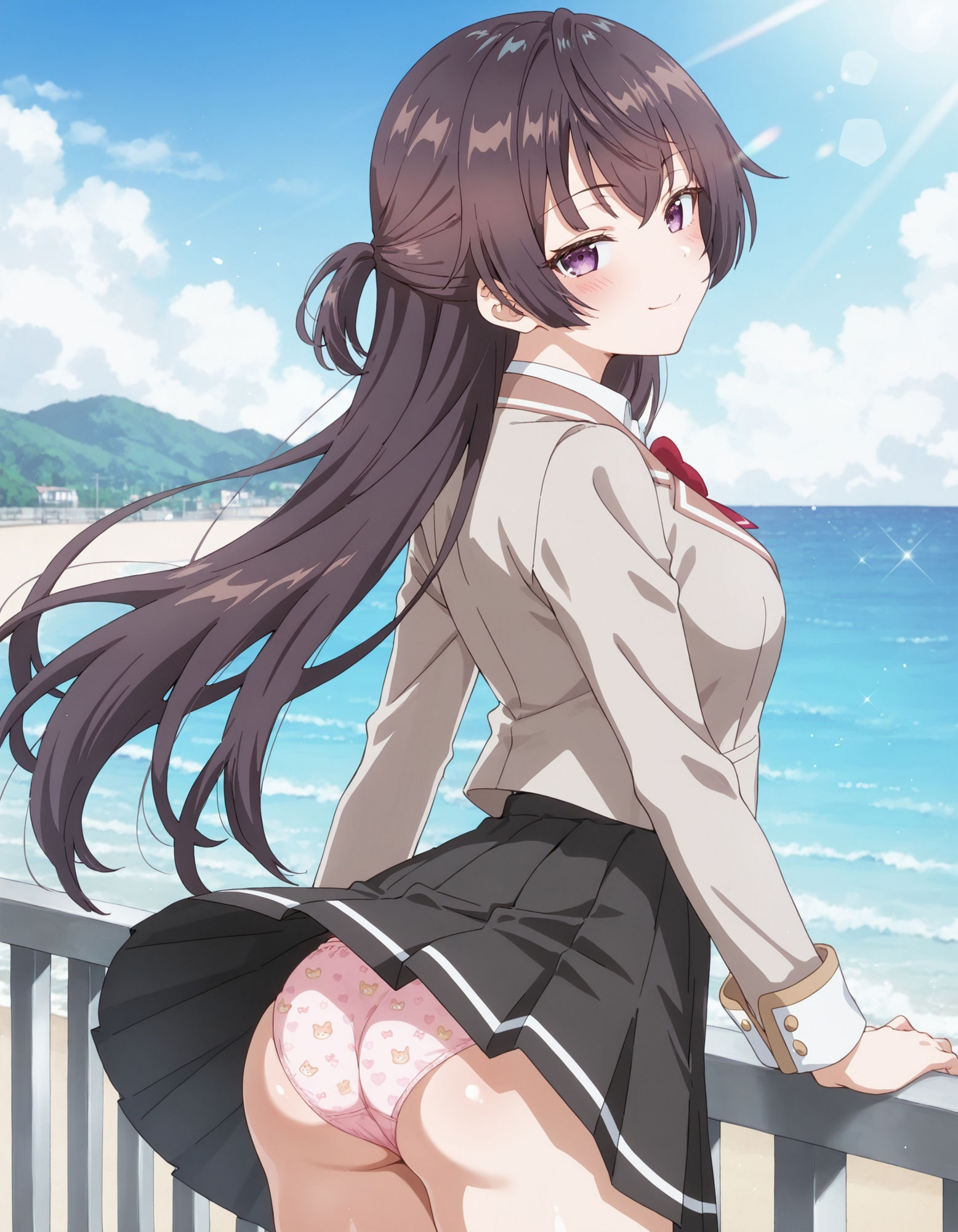 サンプル画像6:周〇有希のパンチラ〜制服編〜(D.P.H.) [d_577868]