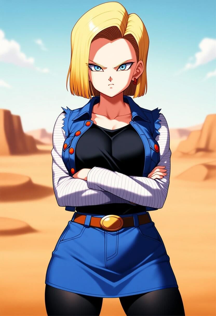 サンプル画像2:人造人●18号 vs ぬるぬる触手(Nakki_触手・ヒロピン) [d_577912]