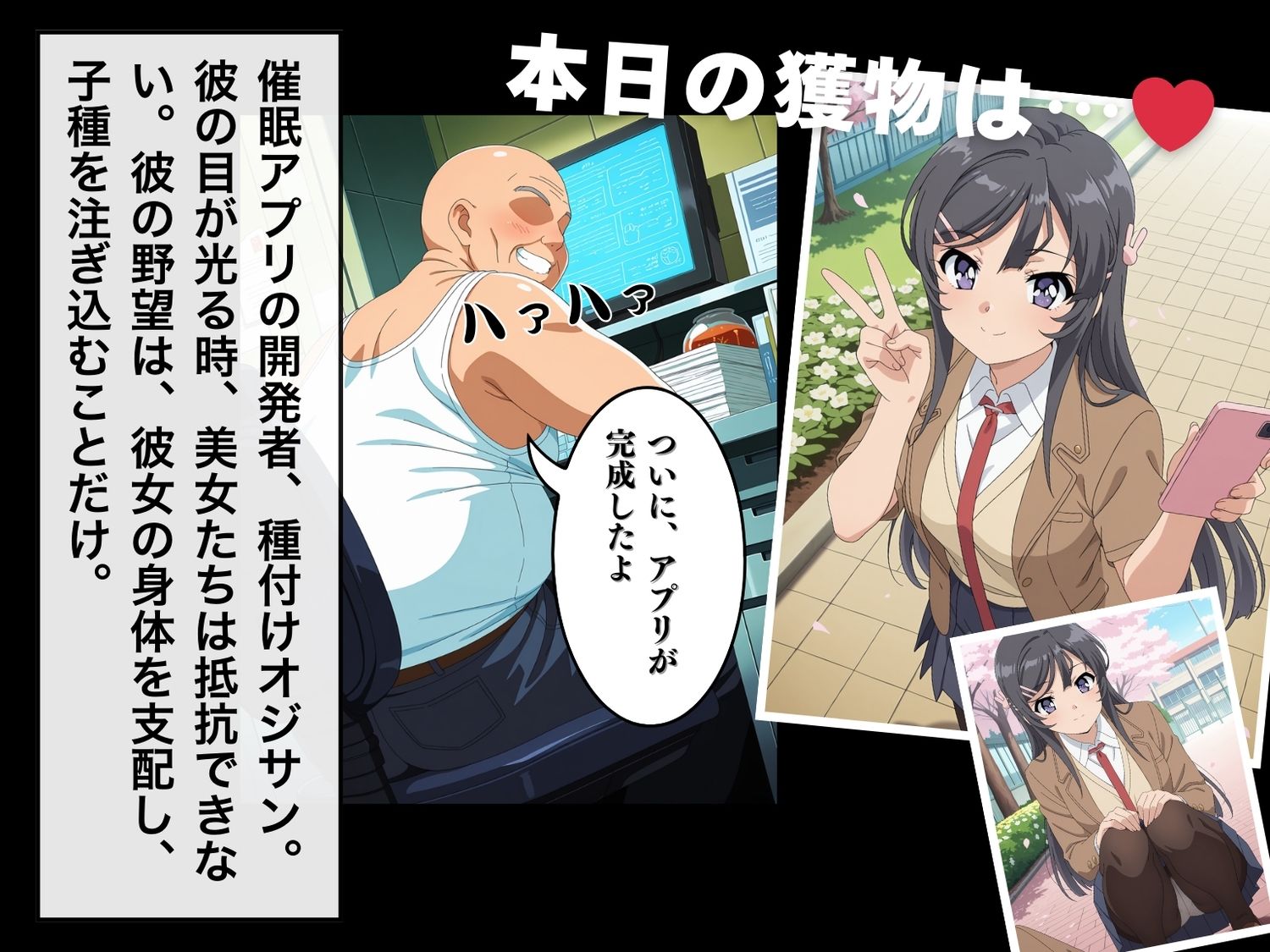 サンプル画像1:【寝取られ】青春ブ◯野郎  桜島 ◯衣(こたつで待ってる。) [d_577920]