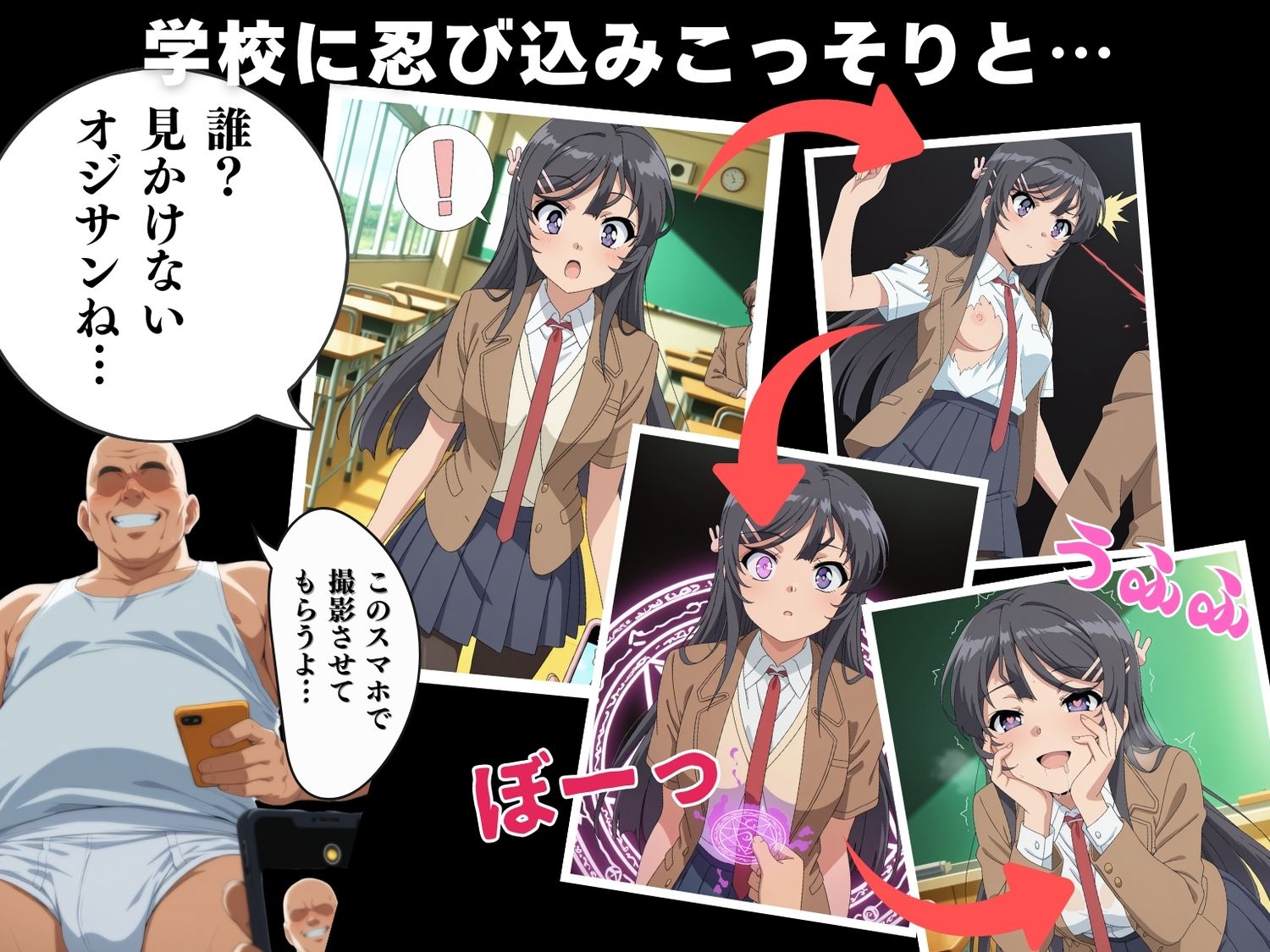 サンプル画像2:【寝取られ】青春ブ◯野郎  桜島 ◯衣(こたつで待ってる。) [d_577920]