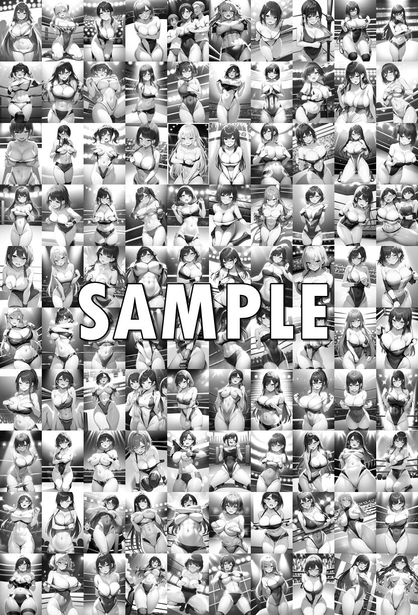 サンプル画像5:女子プロレス美少女AIイラストコレクション4 罰ゲーム編(温泉たまご) [d_577958]