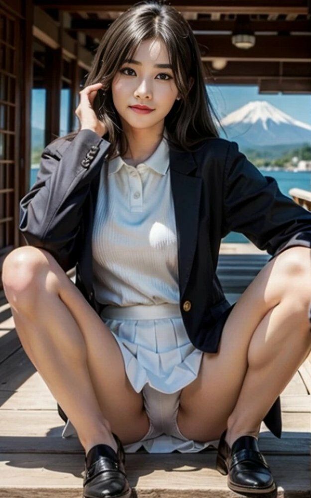 サンプル画像2:女子大生富士山展望スポットパンチラ画像集(榊原大造) [d_578026]