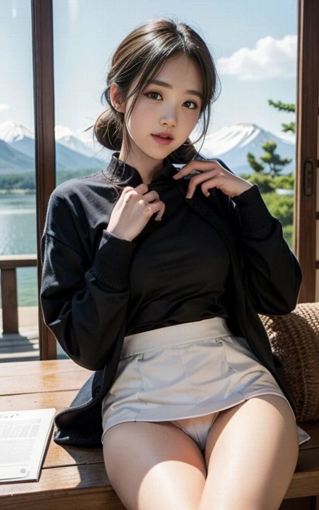 サンプル画像6:女子大生富士山展望スポットパンチラ画像集(榊原大造) [d_578026]