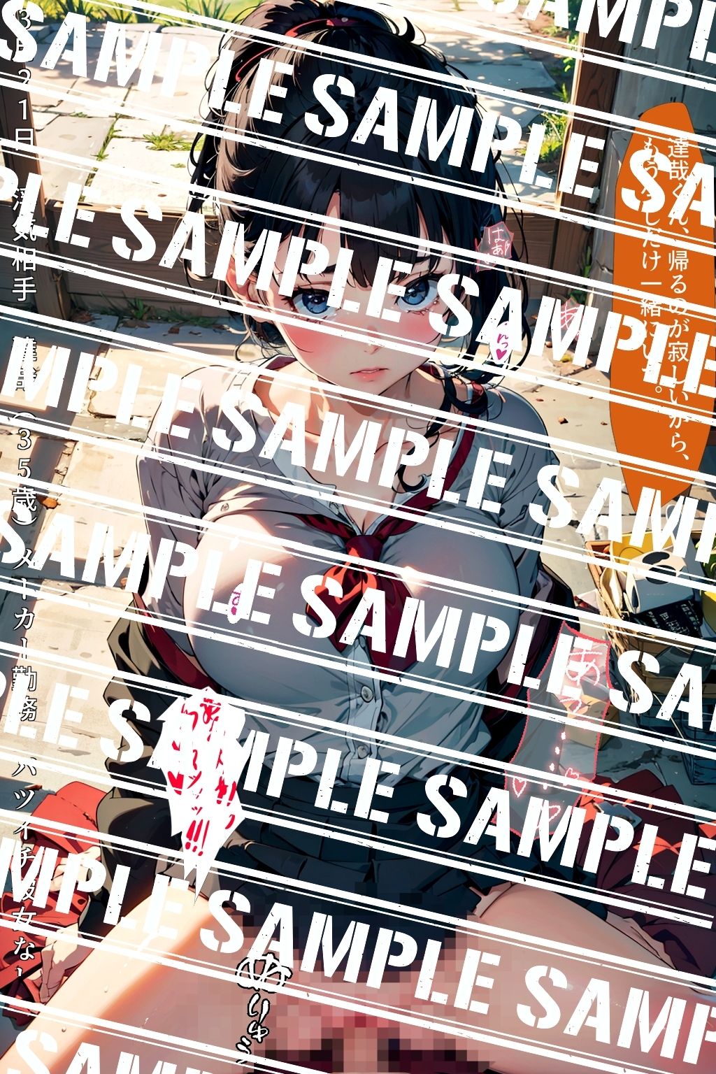 サンプル画像1:清楚でポニーテールの似合うコスプレ好きの僕の彼女さゆり（21歳）が実はただのビッチだった件 〜制服編vol.3（最終巻）〜(あらぶるま18＋（二次元）) [d_578038]